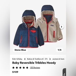 Patagonia reversible tribbles hoodie